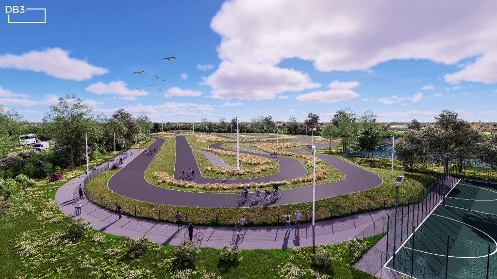 Cardiff cycle circuit plans, Leckwith