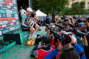 Il Lombardia winner Paul Seixas forced to pose with “idiot” mayor who banned all cyclists from city centre and called for bike licence plates; Lachlan Morton breaks Pony Express record; Healy on Pogačar-less racing; Safety protest + more on the live blog