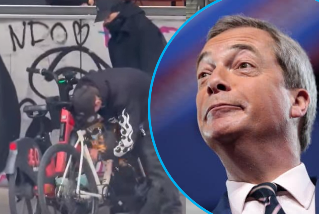 Nigel Farage claims every bike theft will be prosecuted under Reform UK – months after ridiculing “north London cycling classes”