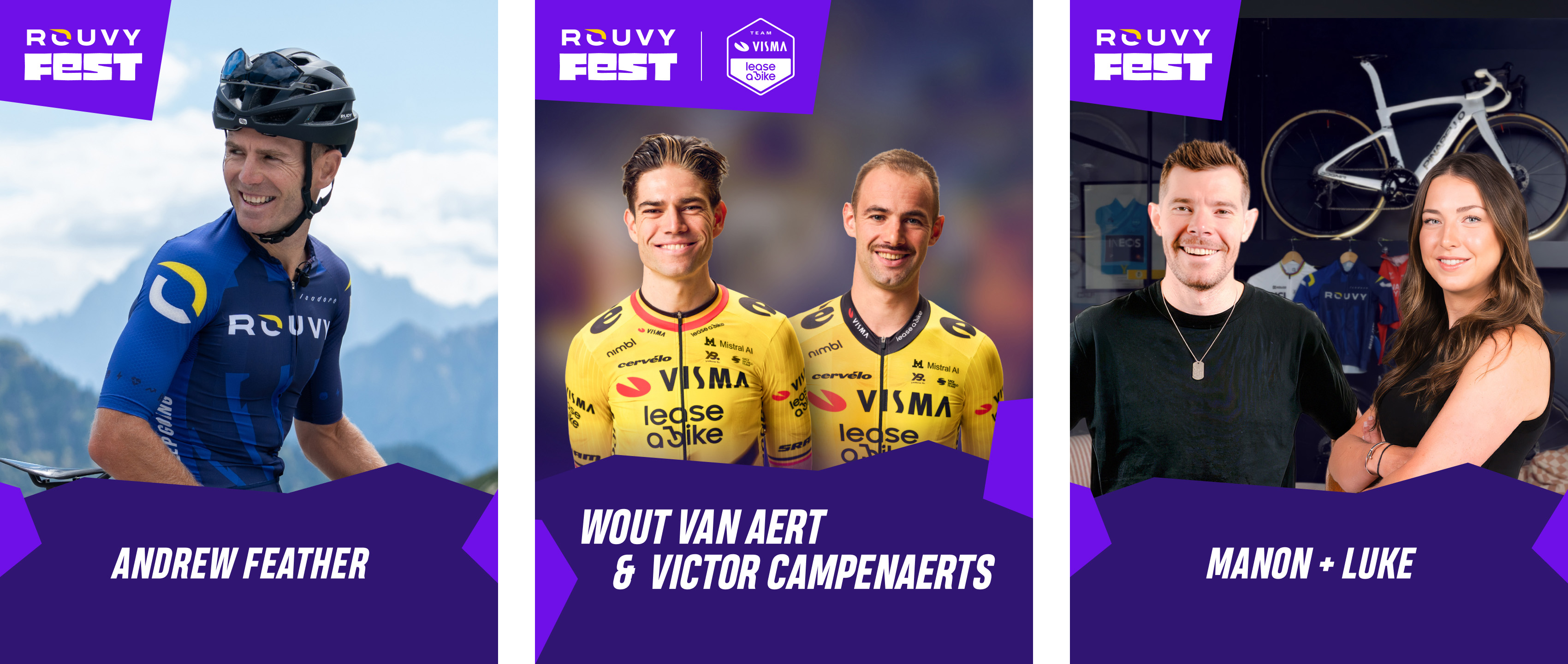 ROUVY FEST with Andrew Feather, Wout van Aert, Victor Campanaerts, Manon Lloyd and Luke Rowe
