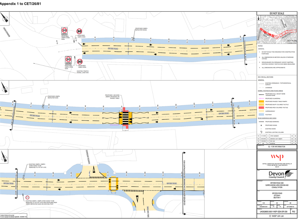 Dryden Road, Exeter recommended plans