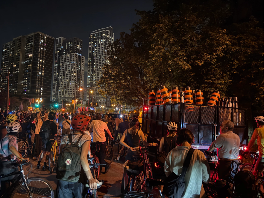 Toronto bike lane removal protest