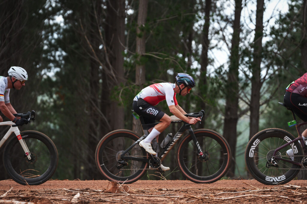 UCI Gravel World Championships Nannup - Matt Page side-on