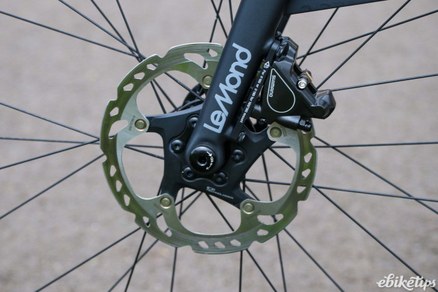 2022 LeMond Prolog Lightweight Electric bike - front disc brake.jpg