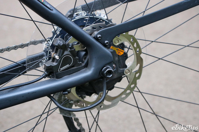 2022 LeMond Prolog Lightweight Electric bike - rear dsic brake.jpg