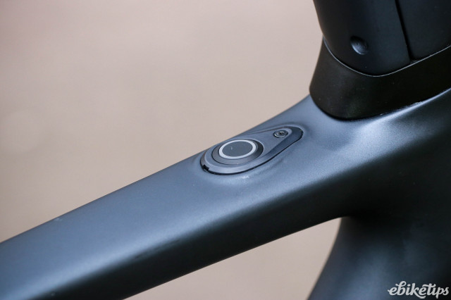 2022 LeMond Prolog Lightweight Electric bike - top tube button.jpg