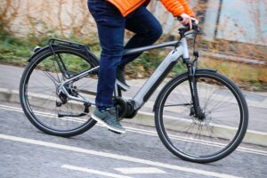 2023 Volt Infinity-Shimano STEPS e-bike - riding 1