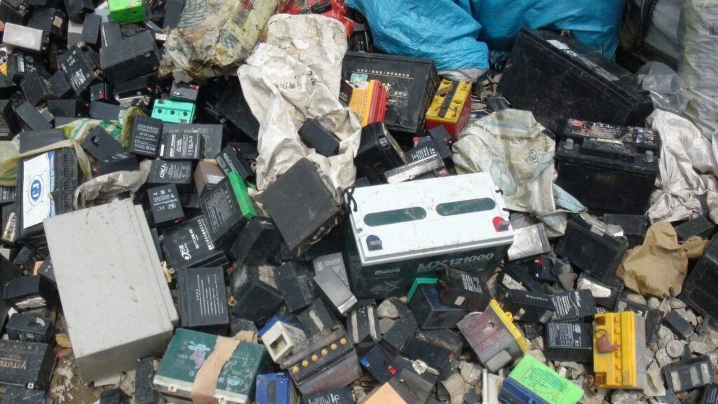 Battery disposal © baselactionnetwork CC BY-SA 2.0
