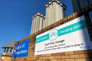 Ashford and St Peter&rsquo;s Hospitals e-bike charging