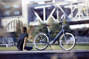 One of the new Schindelhauer e-bikes, the Heinrich
