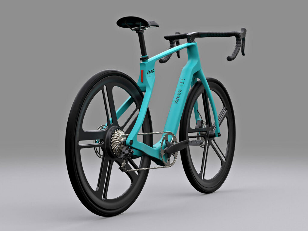 Kimoa-x-Arevo-custom-3d-printed-carbon-e-bike_angled-rear