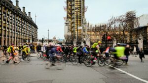 Cyclists in London