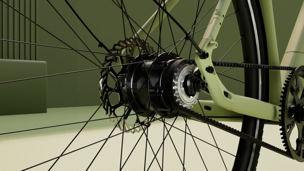 Mivice motor and belt drive