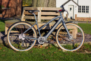 Temple Cycles Step Through Electric side on 1
