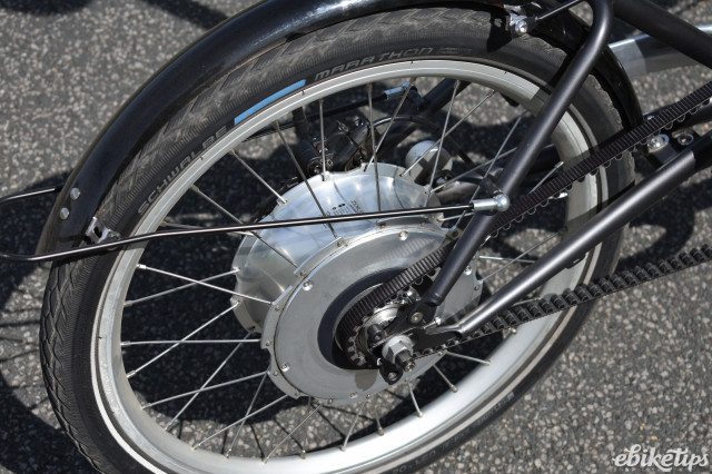 Vello + Zehus rear hub motor and battery