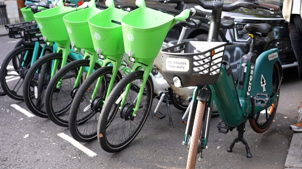 Westminster e-bike parking bay
