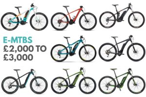 e-MTBs from £2,000 to £3,000
