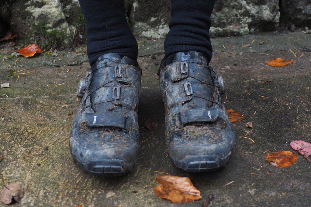 2020 Shimano ME 5 Trail shoe review front.JPG