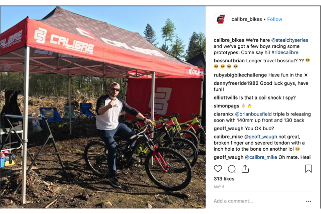 Calibre bikes Cycleshow 2018.png