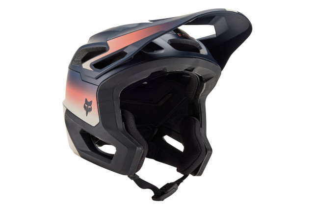 Fox Dropframe Pro helmet Midnight Blue 31463_329_2 three quarter on.jpg
