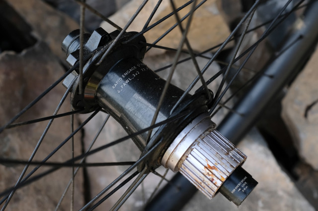 Hunt Enduro Wide V2 Wheels Review 2022 rear hub.JPG