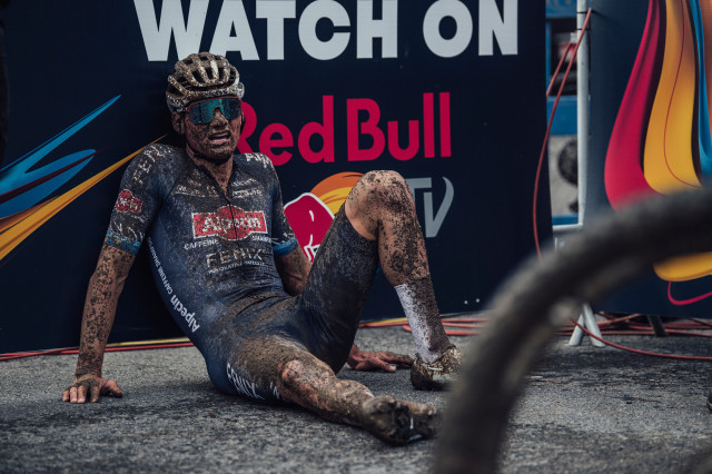 Mathieu Van Der Poel seen at UCI XCC in Nove Mesto na Morave, Czech Republic on May 14, 2021.