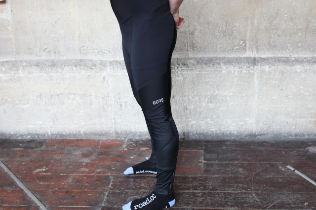 Gore C3 Windstopper bib tights side