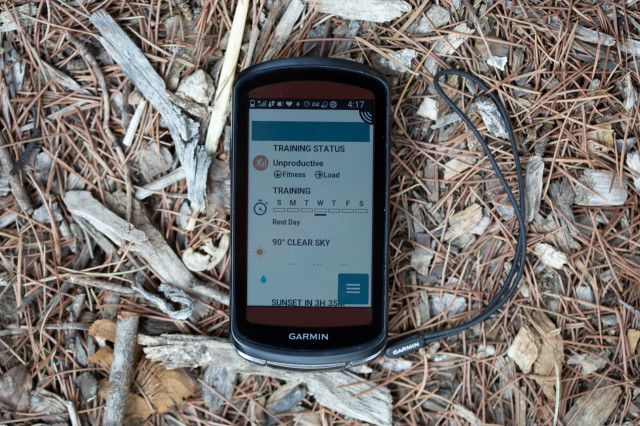 2022 Garmin Edge 1040 Solar training status