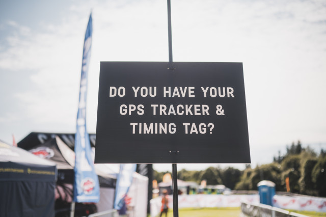 Raiders Gravel 2022 timing sign