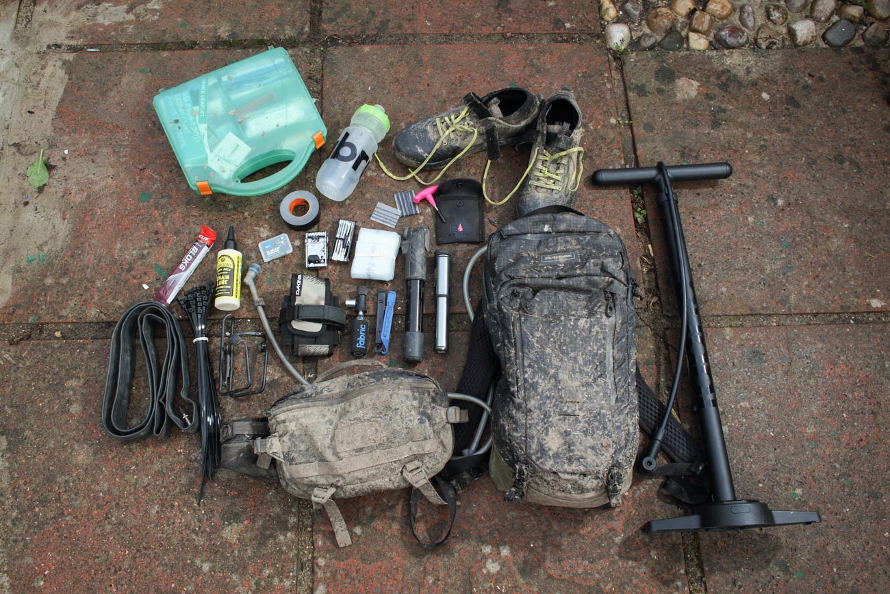 Trail Essentials - Kit to take on a mountain bike ride from the bare ...