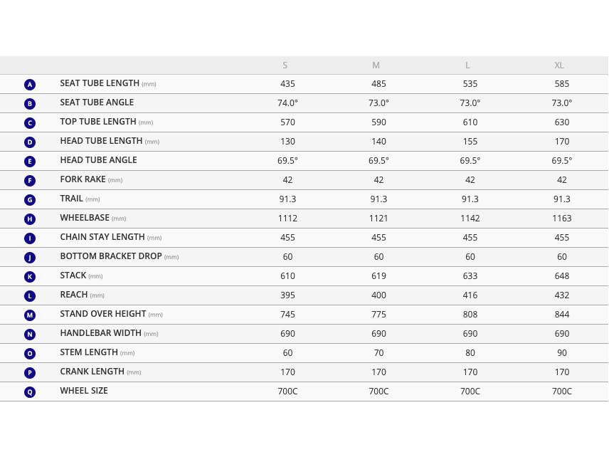 2021 Giant Roam E+ geo sheet