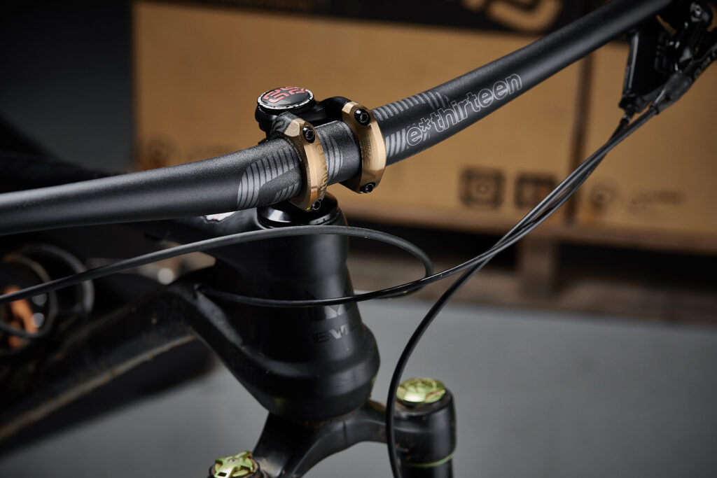 2022 e13 Plus 35 Stem bronze on bike