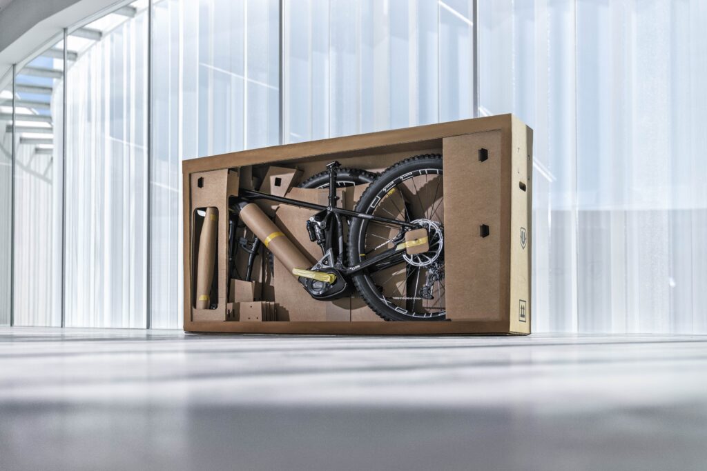 2022 mondraker recyclable packaging bike in box.jpg