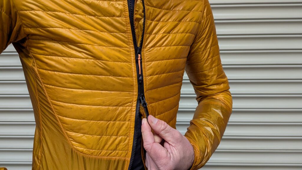 Albion Ultralight Insulated Jacket Zips