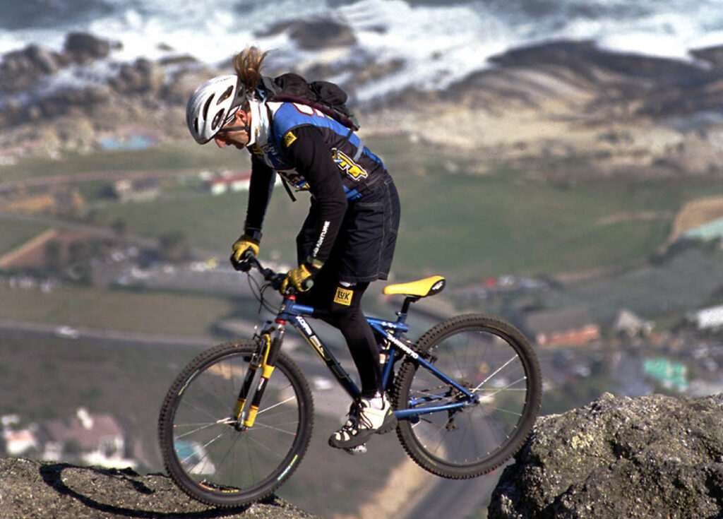 Hans Rey competing in a trials ride