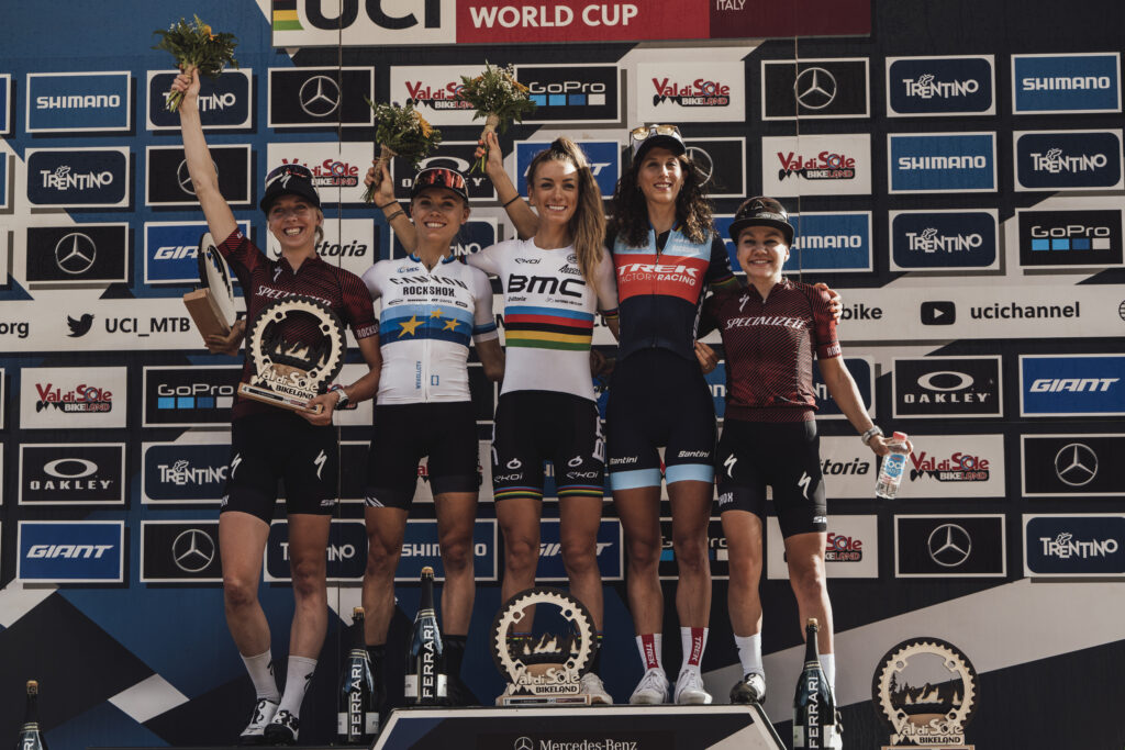 2022 womens xco mtb world cup podium