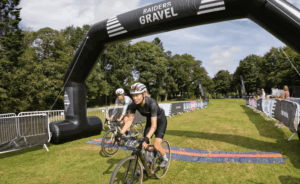 Suvi riding raiders gravel finish line