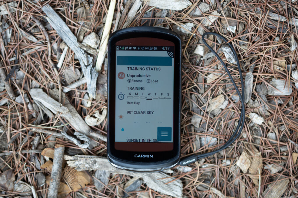 2022 Garmin Edge 1040 Solar training status