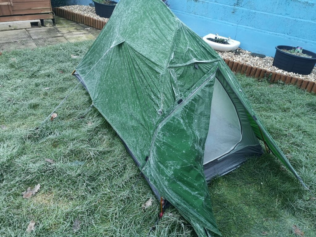 bikepacking tent winter sleep