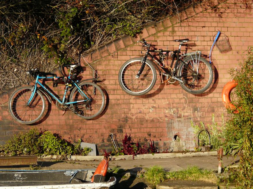 Bikes on a wall (CC BY-NC 2.0 Carron Brown|Flickr).jpg