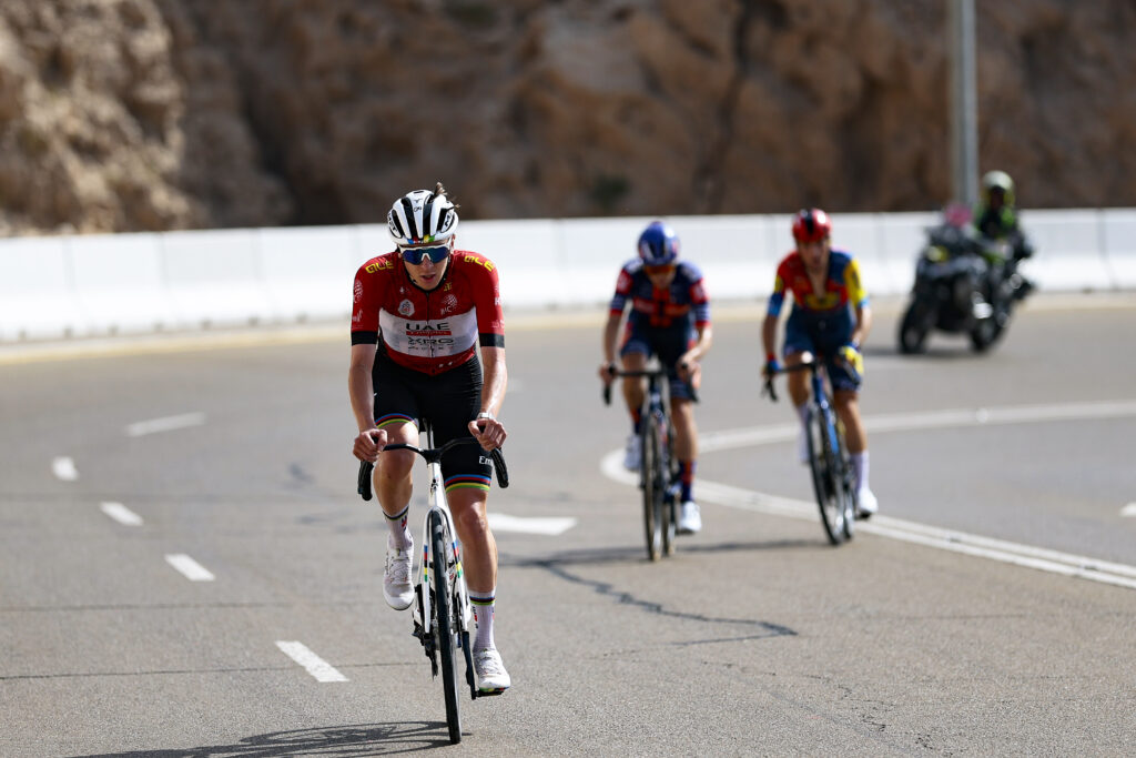 Tadej Pogačar wins on Jebel Hafeet, 2025 UAE Tour