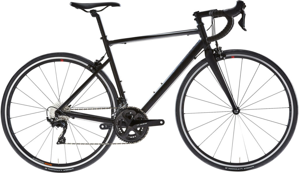 2020 Van Rysel edr af black 105 side view on white