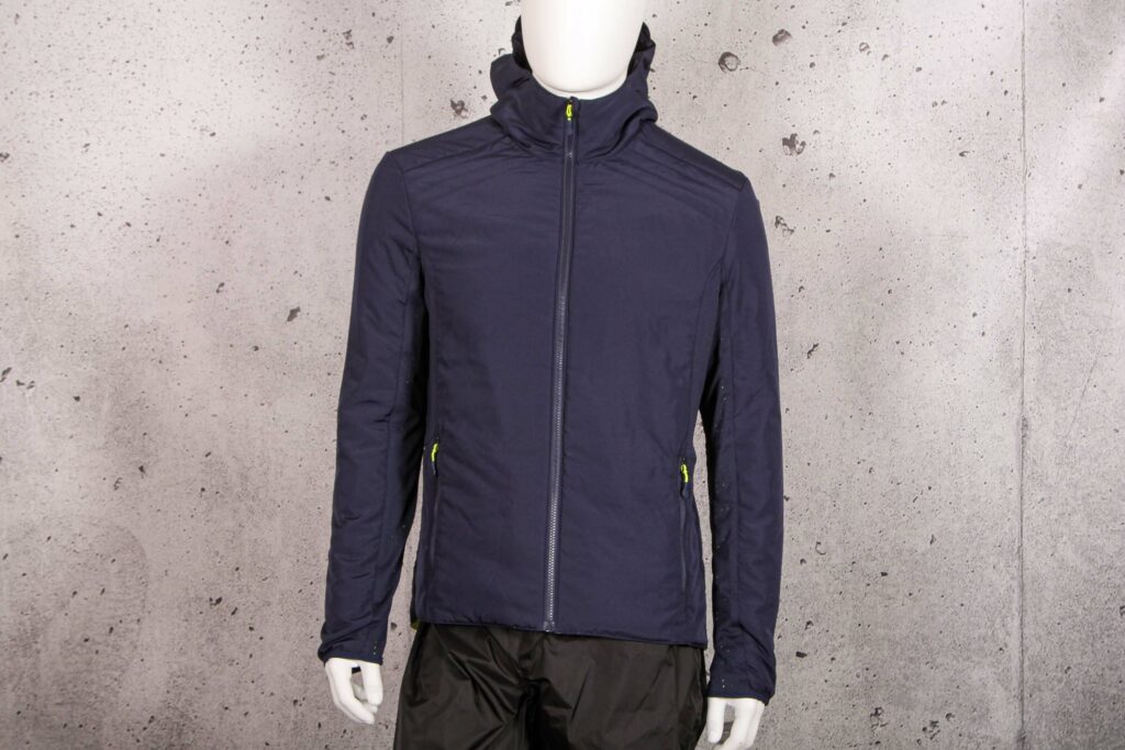 2021 BTWIN Warm Reversible Urban Cycling Jacket – navy side