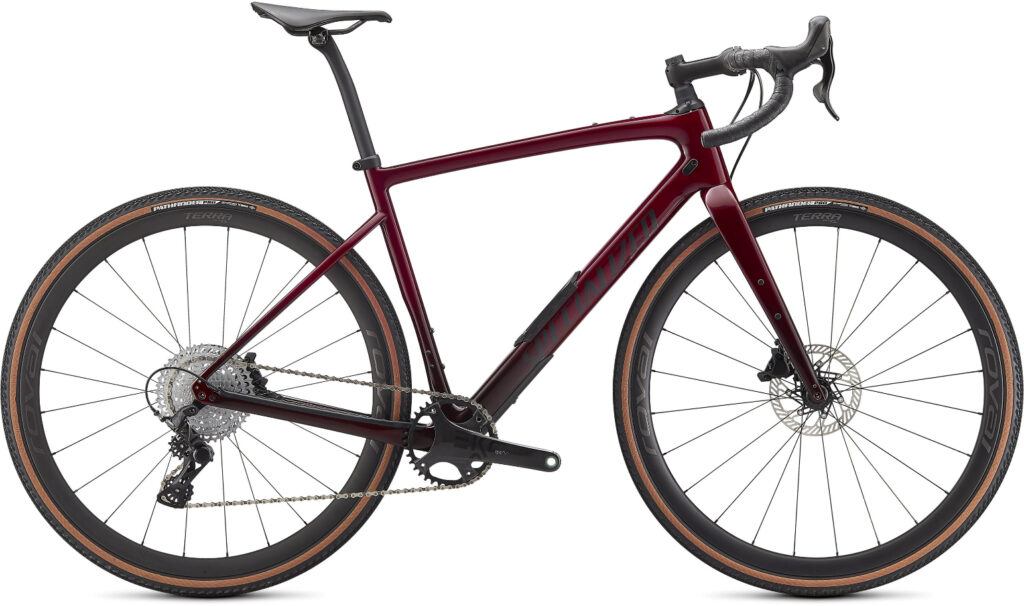 2021 Specialized Diverge Carbon LTD Campagnolo Ekar on white
