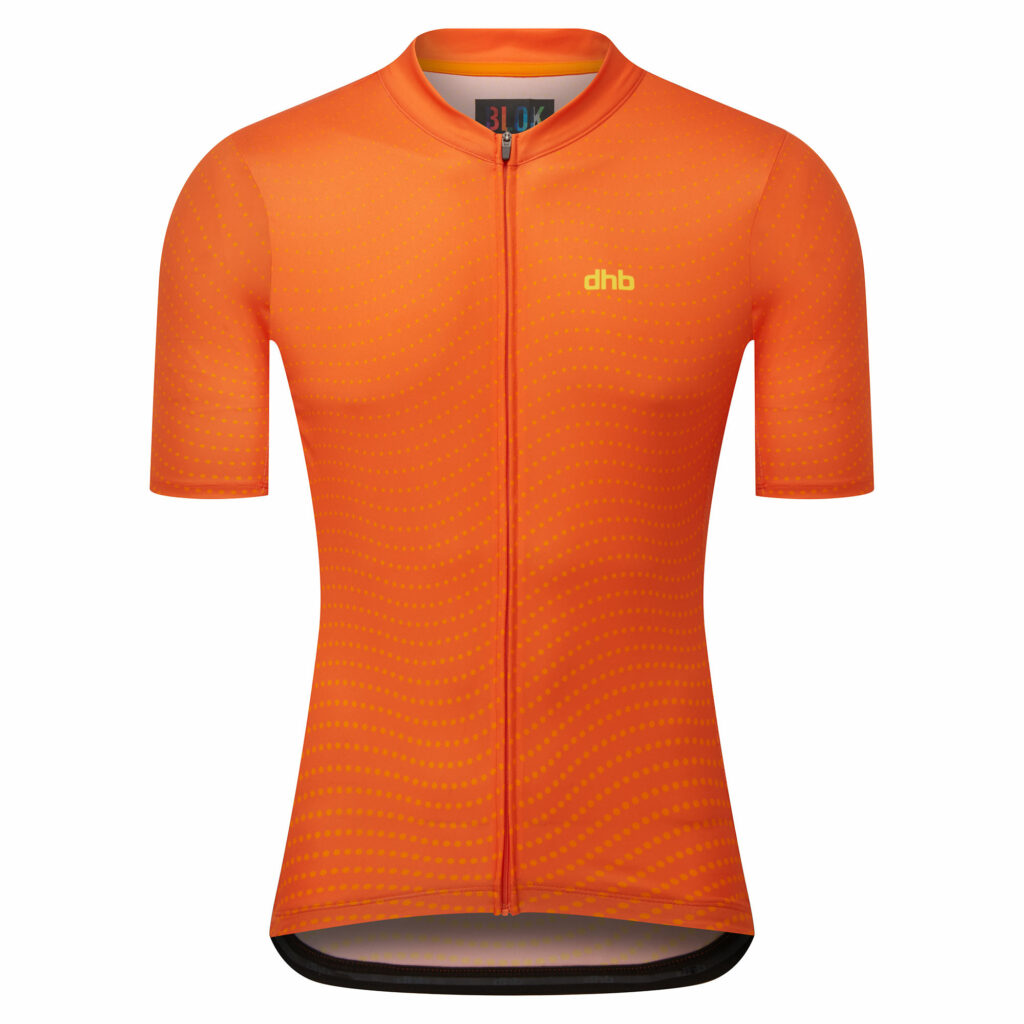 2022 dhb Blok Short- Sleeve Jersey Vermillion Orange