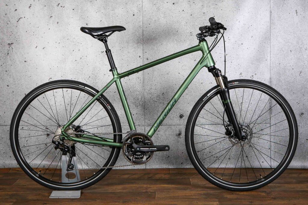 MERIDA CROSS CLARIS 700C 2X8S 500mm 青クロス 良品！MERIDA CROSSWAY150 700C 500mm アルミ 2X8S CLARIS クロス