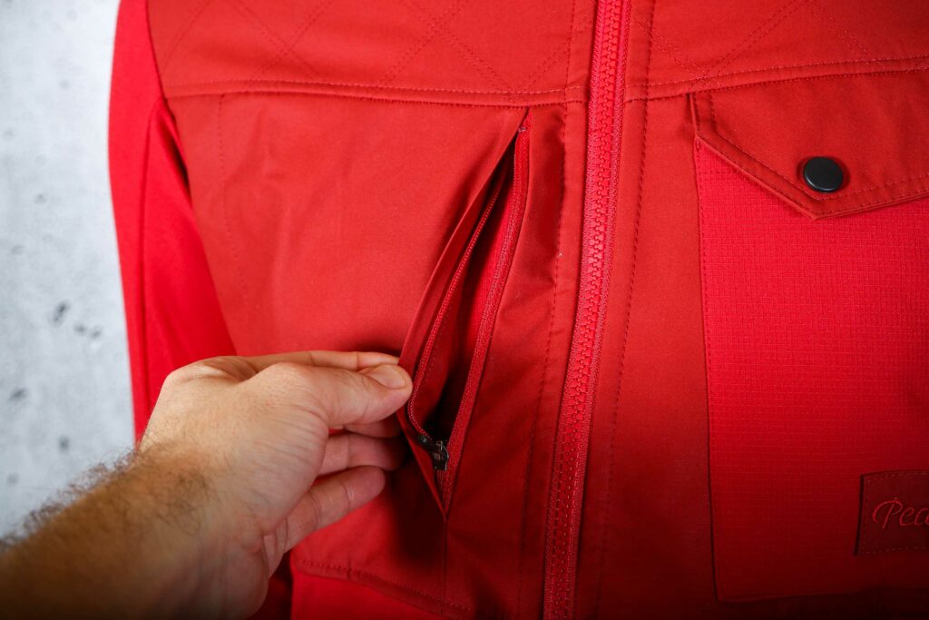 2022 Pearson Red Adventure Long Sleeve Cycling jersey &ndash; zipped chest pocket.jpg