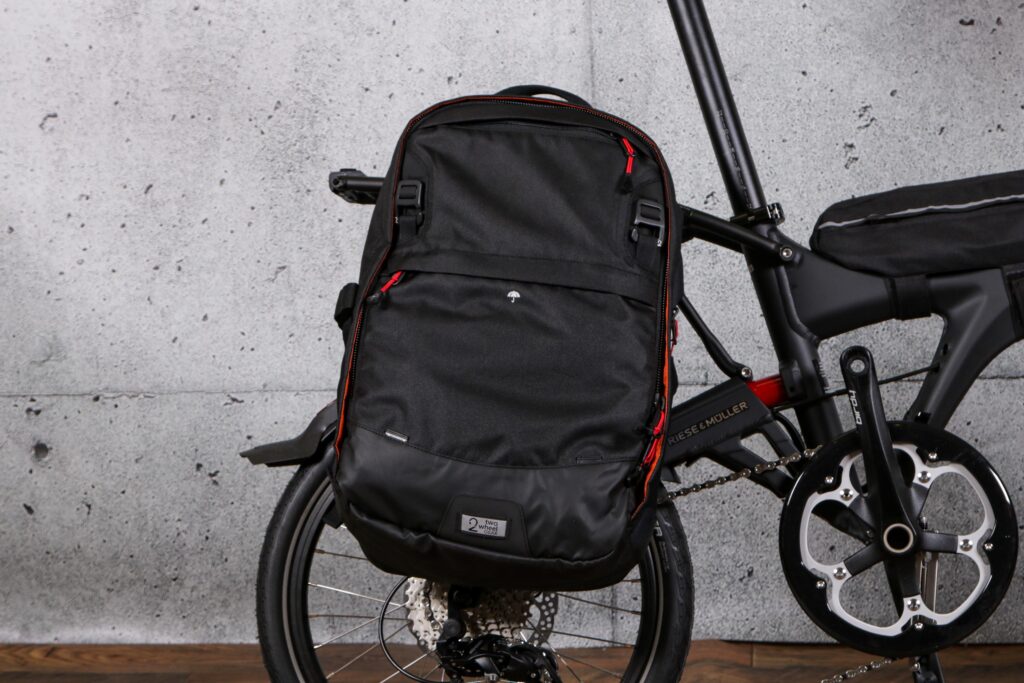 2022 Two Wheel Gear Pannier Backpack Convertible 2.0 Lite &ndash; on bike.jpg