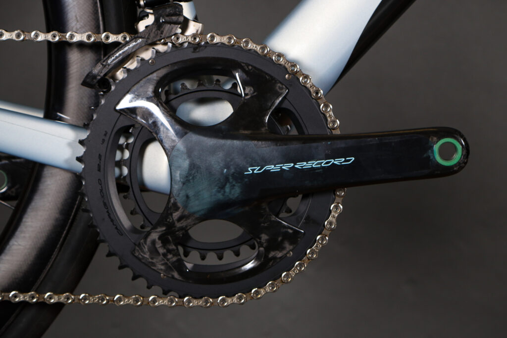 2023 Campagnolo Super Record Wireless &ndash; on bike &ndash; crank and chain ring