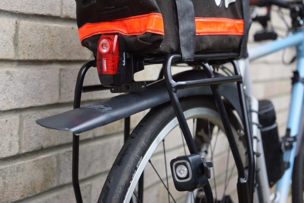 2024 Topeak Uni Super Tourist DX Disc lights mounted